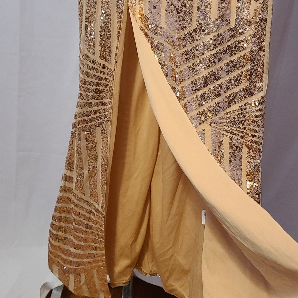 Miss ORD Sequin Gold Dress - Picture 3 of 13